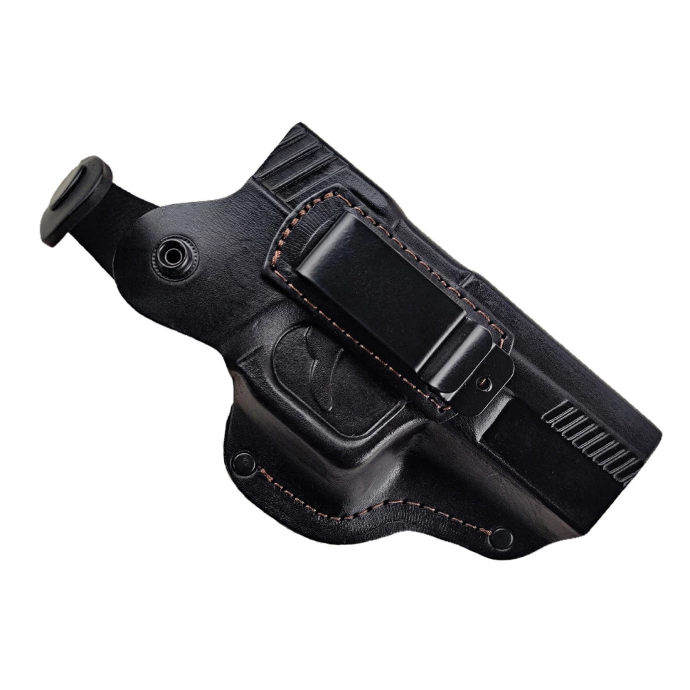 Кобура поясна Glock 17 формована з кліпсою (шкіра, чорна) SV