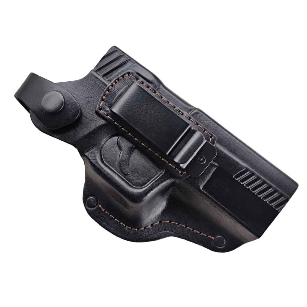 Кобура поясна Glock 17 формована з кліпсою (шкіра, чорна) SV