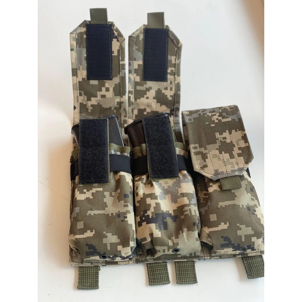 Підсумок потрійний для магазинів АК закритий з MOLLE(Піксель)