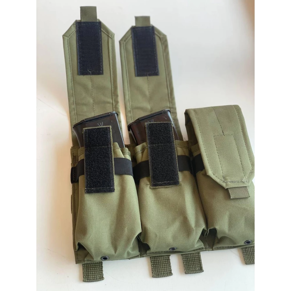 Підсумок потрійний для магазинів АК закритий з MOLLE(Олива)