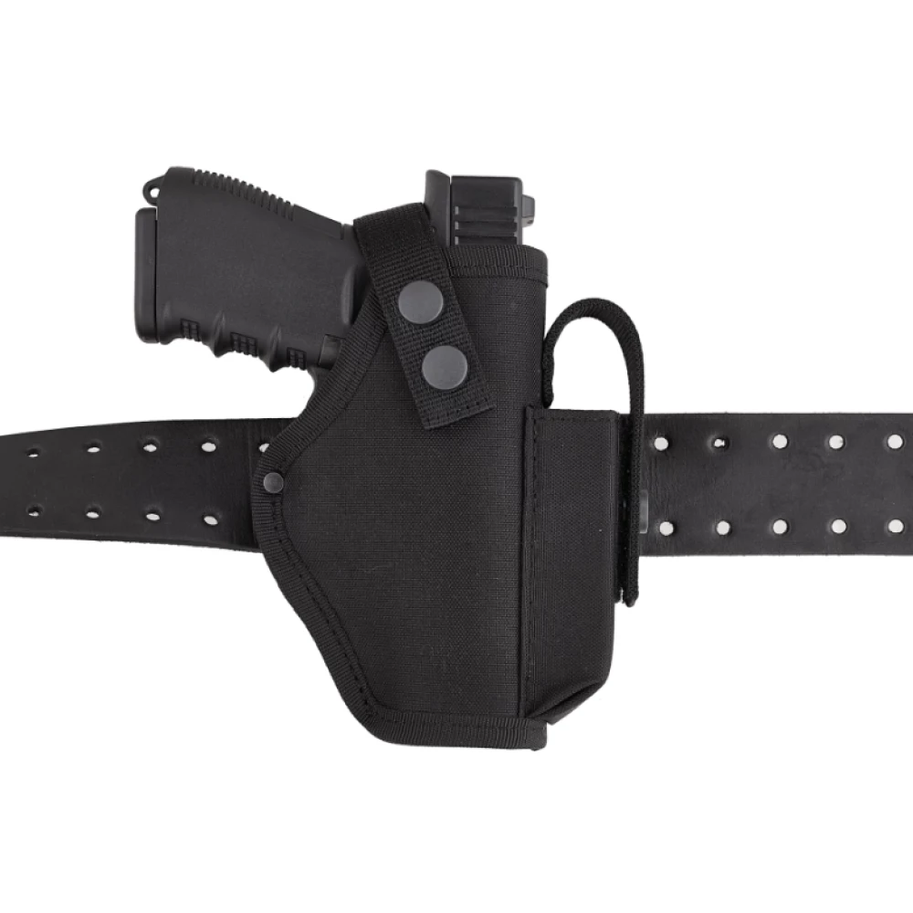 Кобура до G-17 Glock-17 Глок поясна з чохлом підсумком до магазину чорна SV