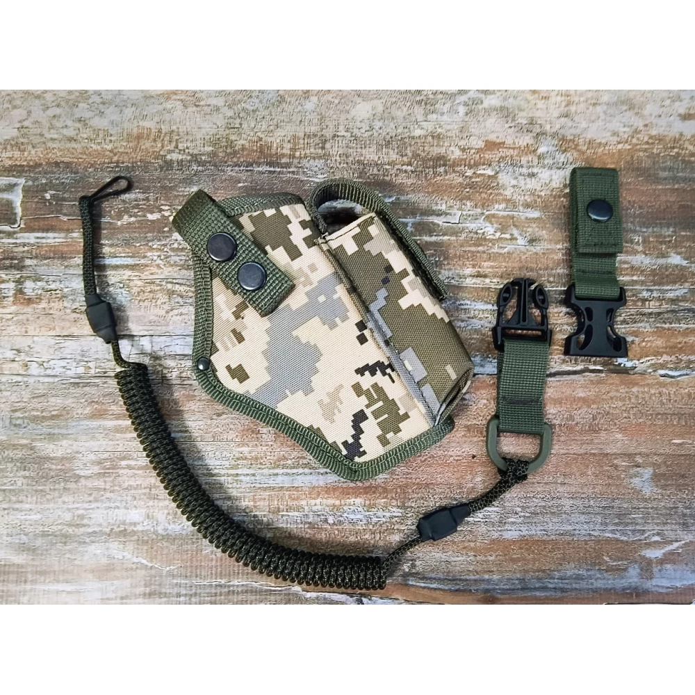 Кобура до G-17 Glock-17 Глок поясна з чохлом підсумком до магазину + шнур тренчик Піксель SV