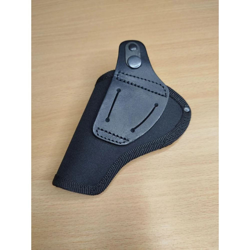 Кобура Револьвер 3 поясная  (cordura1000d/ кожа, черная)
