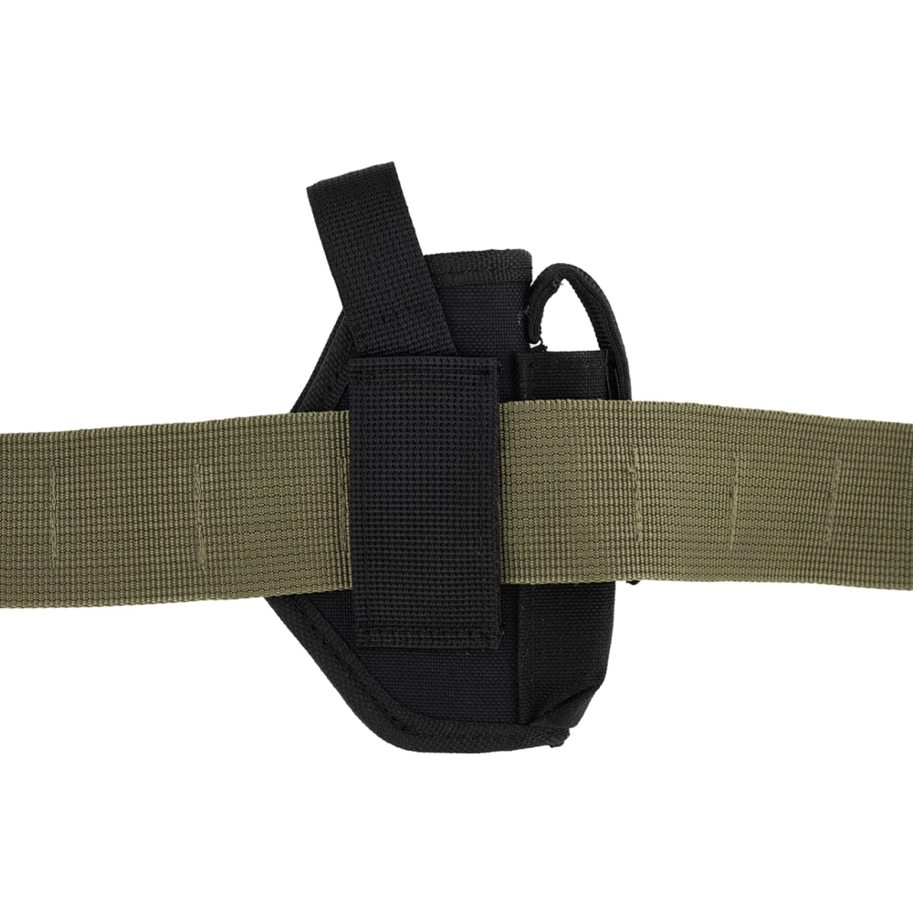 Кобура для ЛЕВШИ для Форт-12 поясная с чехлом, подсумком для магазина (Cordura, чёрная)