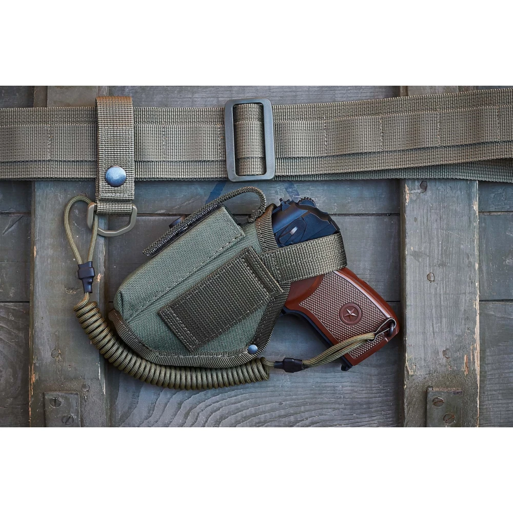 Кобура ПМ поясна з чохлом під магазин (Cordura 1000D, олива)