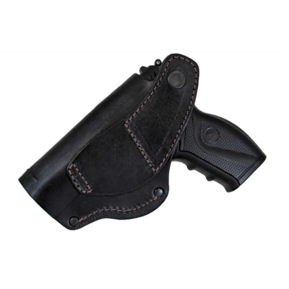 Кобура Crosman C11 поясна + прихованого внутрішньобрючного носіння формована з кліпсою (шкіра, чорна)