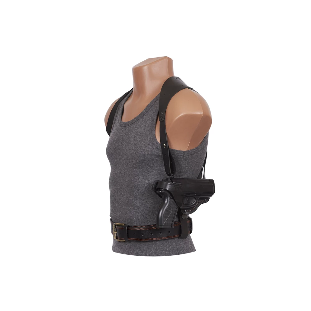 Кобура Crosman C11 оперативна + поясна формована (шкіра, чорна)