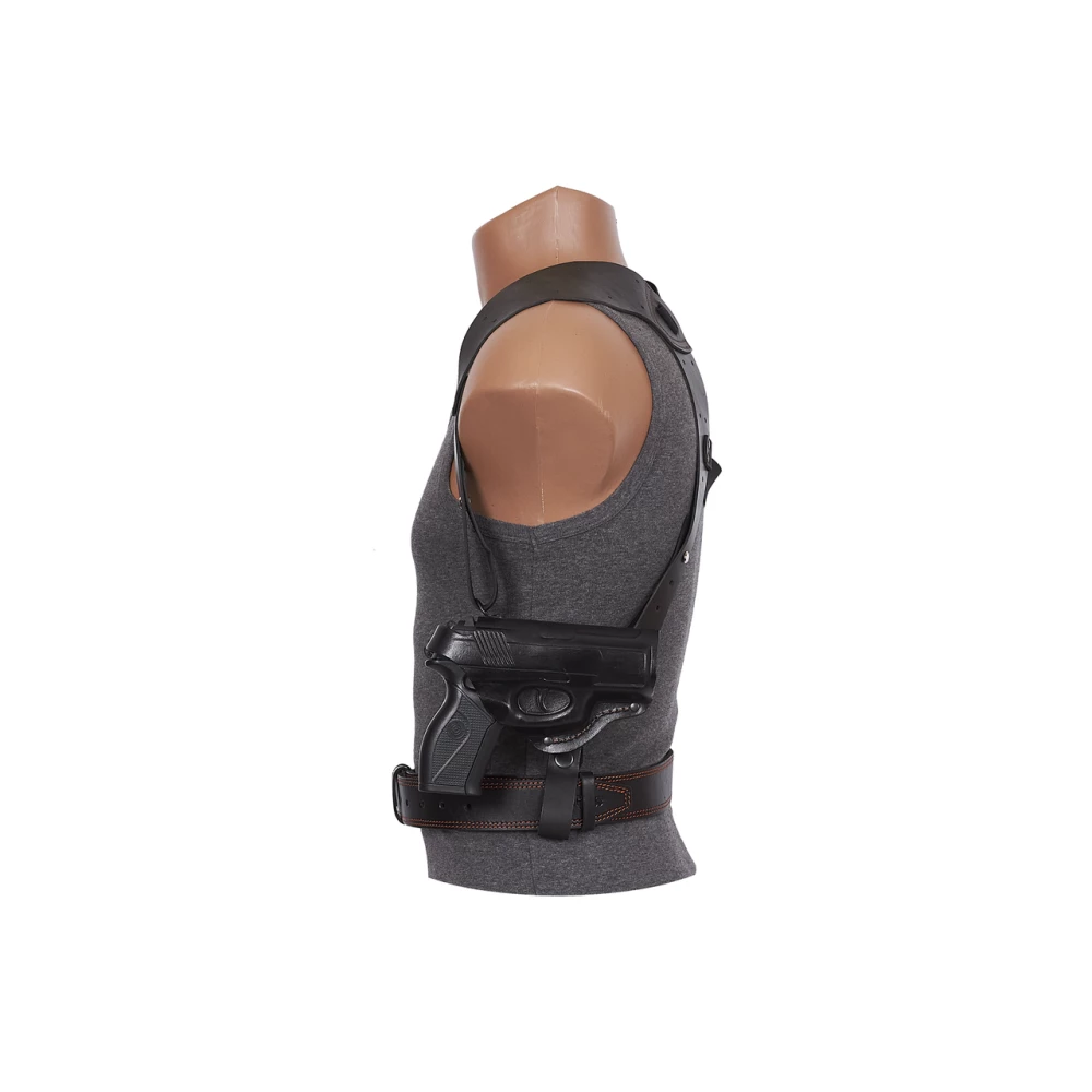 Кобура Crosman C11 оперативна + поясна формована (шкіра, чорна)