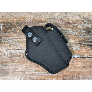 Зображення товара -  Кобура до G-17 Glock-17 Глок поясна з чохлом підсумком до магазину чорна SV